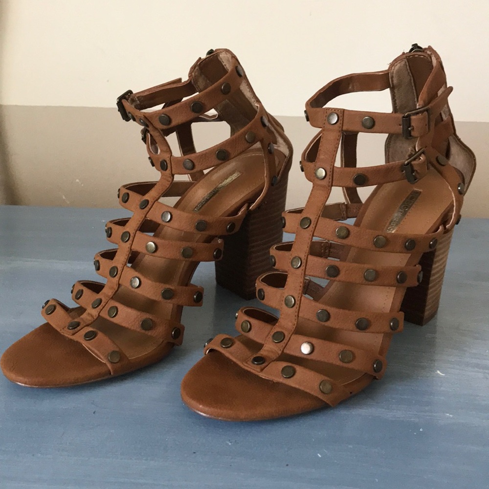NWOT - BCBG - Caged Block Heel Sandal